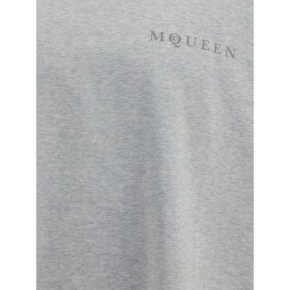 Alexander McQueen Gray Cotton T-Shirt