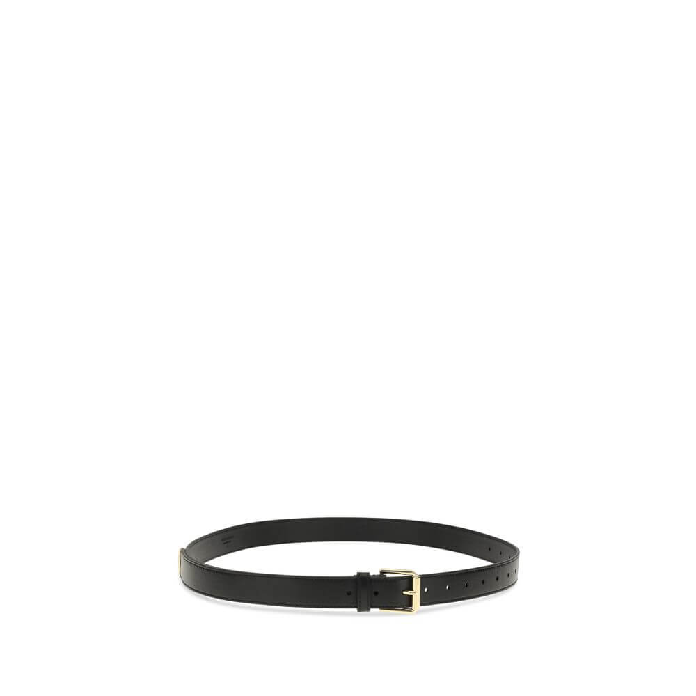 Givenchy Black Calf Leather Bos Taurus Regular Belt