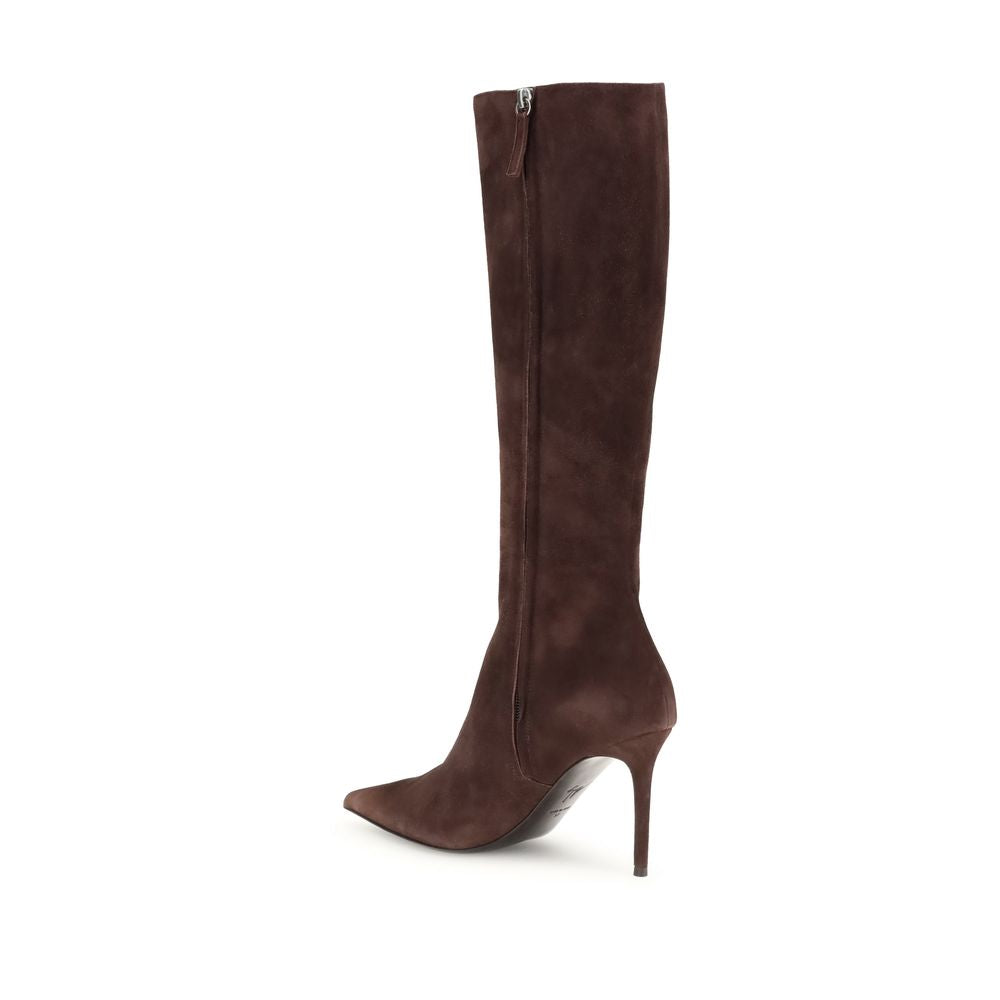 Giuseppe Zanotti Brown Leather High Heel Boots