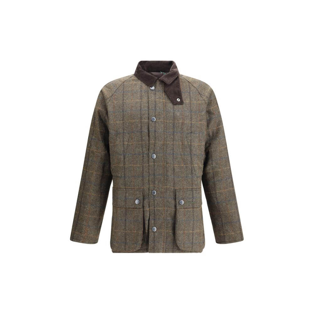 Barbour Green Wool Coat
