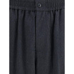Giorgio Armani Virgin Wool Flannel Pants GI-GM002269U8131-IT44 | XS
