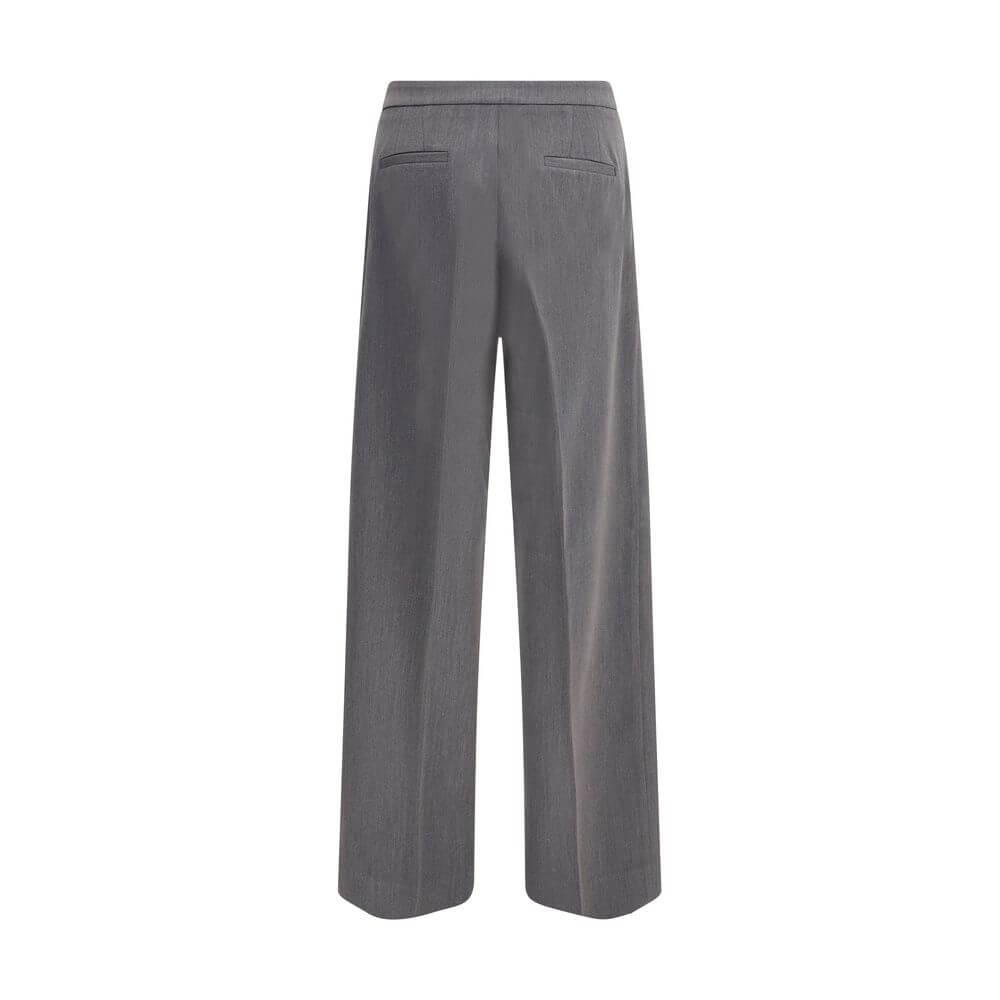 Cruna Gray Polyester Casual Pants