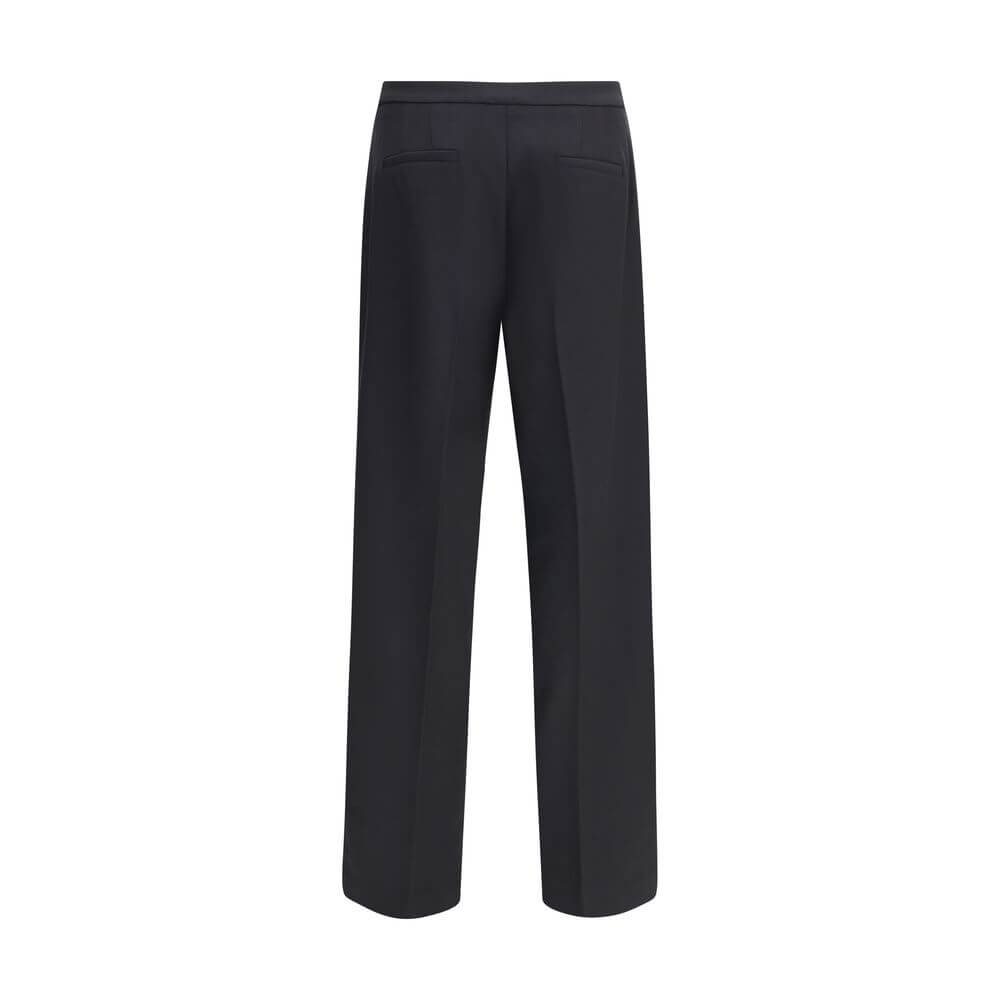 Cruna Black Polyester Casual Pants