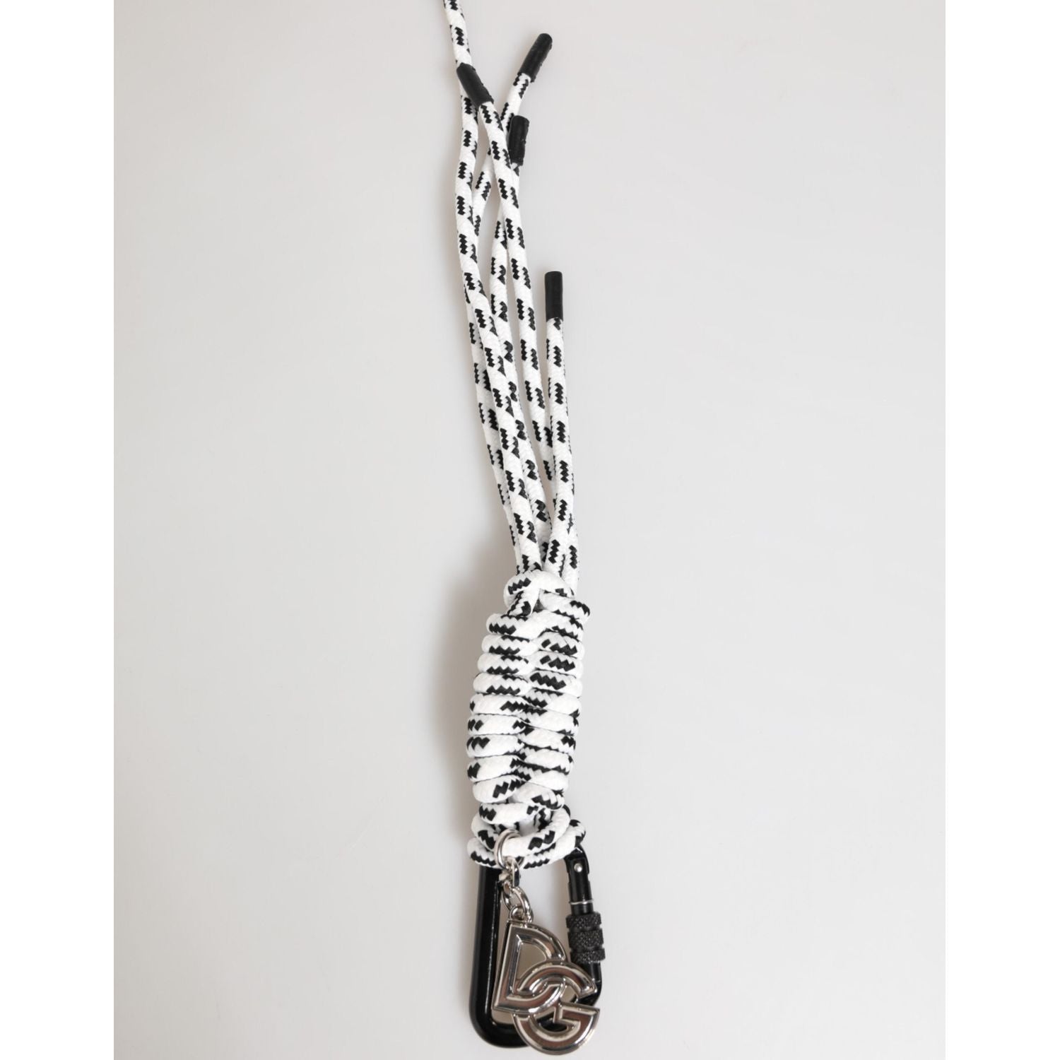 Dolce & Gabbana Multicolor Polyester Tape String DG Logo Keychain Keyring