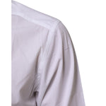 Dolce & Gabbana White Cotton Slim Fit Dress Formal Men Shirt, premium Italian tailoring, crisp finish, luxury fashion