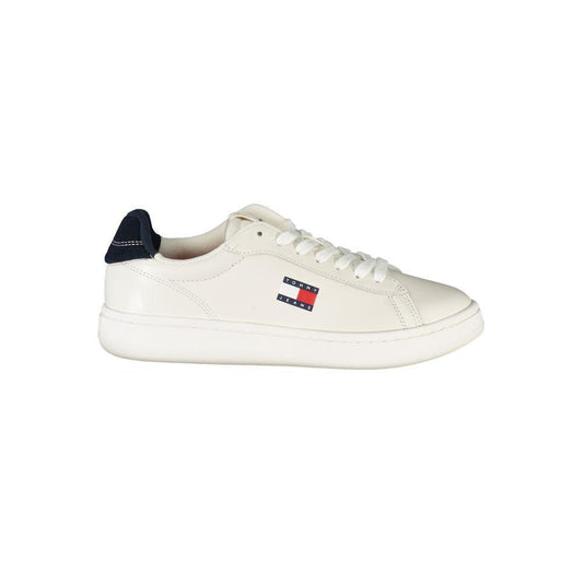 Tommy Hilfiger White Leather Women Sneaker TO-39389-EU36/US6
