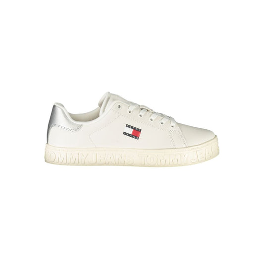 Tommy Hilfiger White Leather Women Sneaker TO-39398-EU36/US6