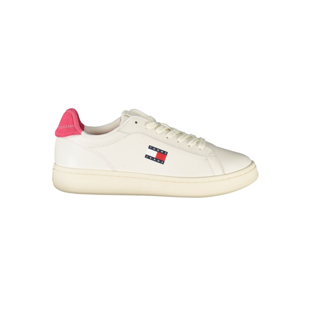 Tommy Hilfiger White Leather Women Sneaker
