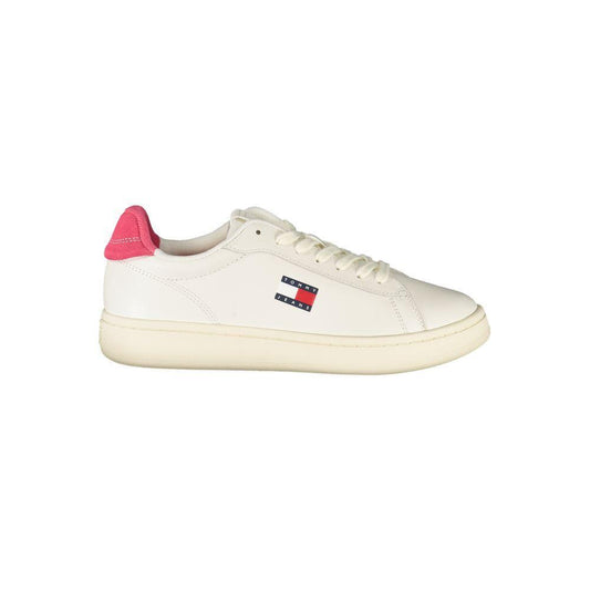 Tommy Hilfiger White Leather Women Sneaker TO-39399-EU36/US6