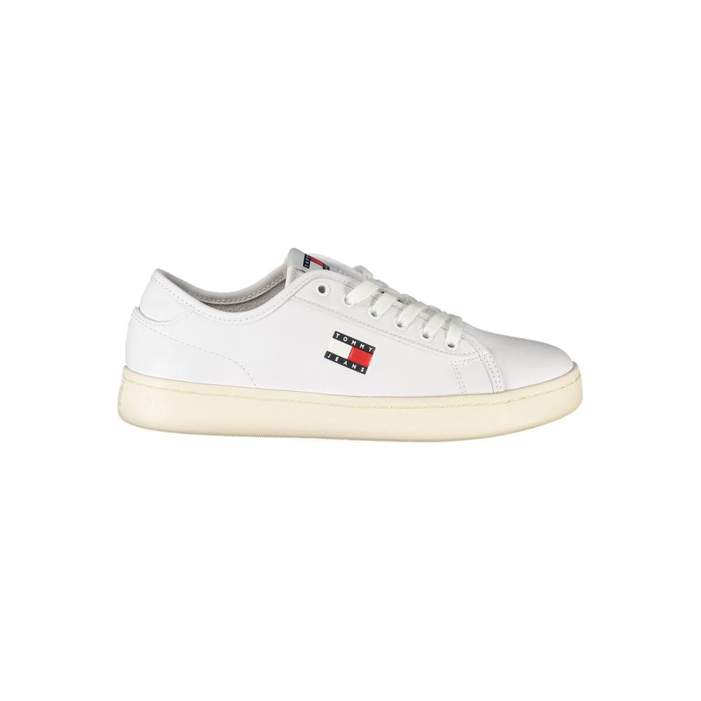 Tommy Hilfiger White Leather Women Sneaker