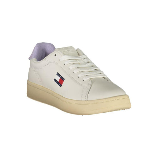 Tommy Hilfiger White Leather Women Sneaker TO-39411-EU36/US6