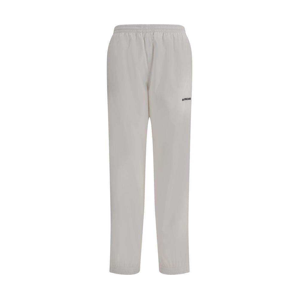 Balenciaga White Polyester Joggers (Workout Pants)
