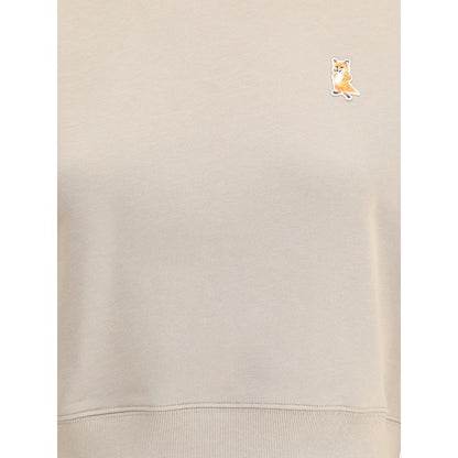 Maison Kitsuné Beige Cotton Sweatshirt