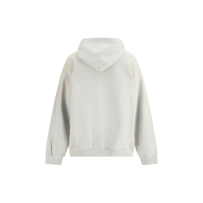 Balenciaga White Cotton Sweatshirt