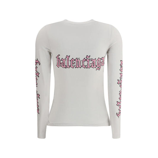 Balenciaga Blackletter Script long sleeve T-Shirt BA-826465TSVW69012-M