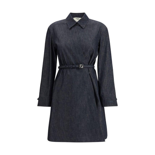 Fendi Chambray Dress FE-FLD565AVF2F0EX7-IT42 | L