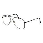 Andy Wolf Black Unisex Glasses Frame with black metal full-rim design and demo lenses.
