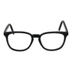 Andy Wolf Black Unisex Glasses Frame in black acetate, full-rim design, styled with panto shape, non-prescription demo lenses included.