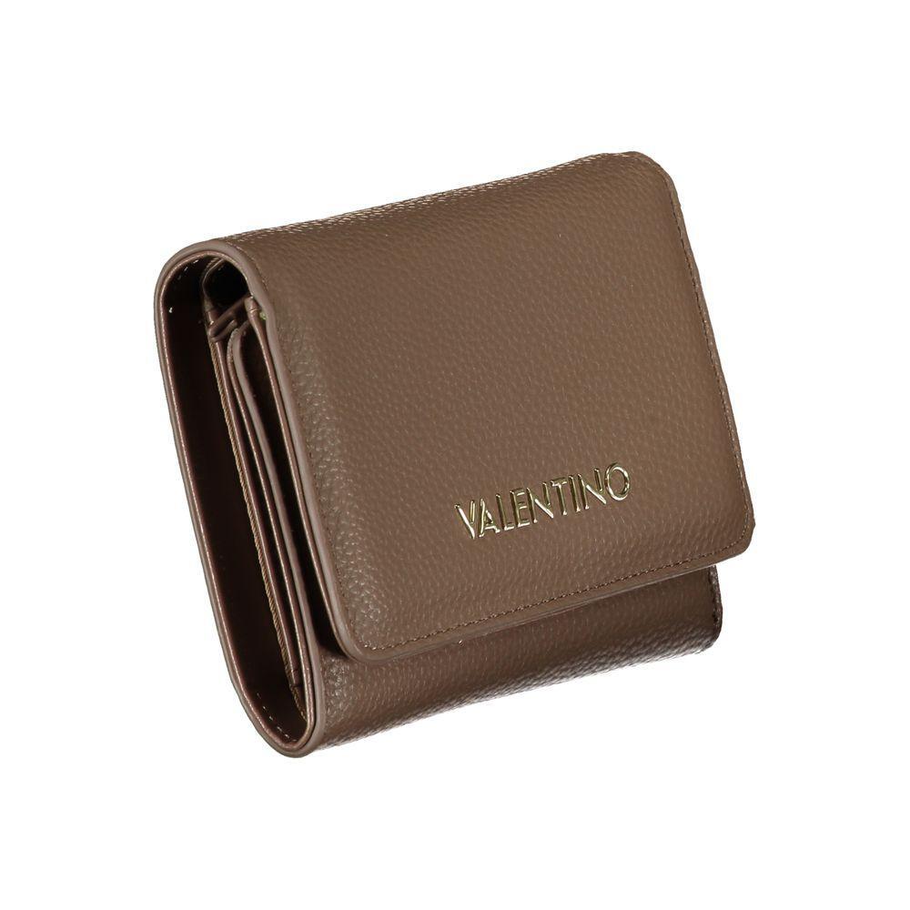 Mario Valentino Brown Polyethylene Women Wallet VA-33510