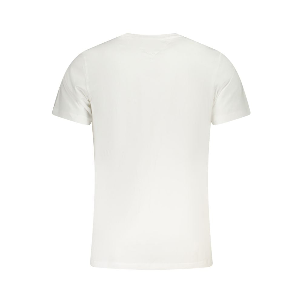 Tommy Hilfiger White Cotton Men T-Shirt TO-39468-S