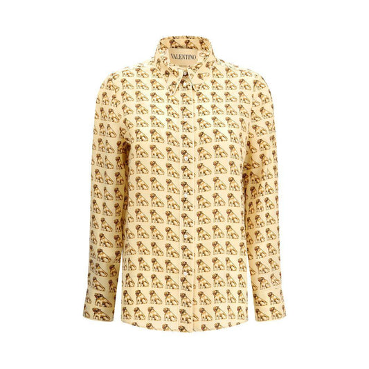 Valentino Silk crepe de chine Shirt VA-7B3AB7Q29G5R0R-IT46|XL