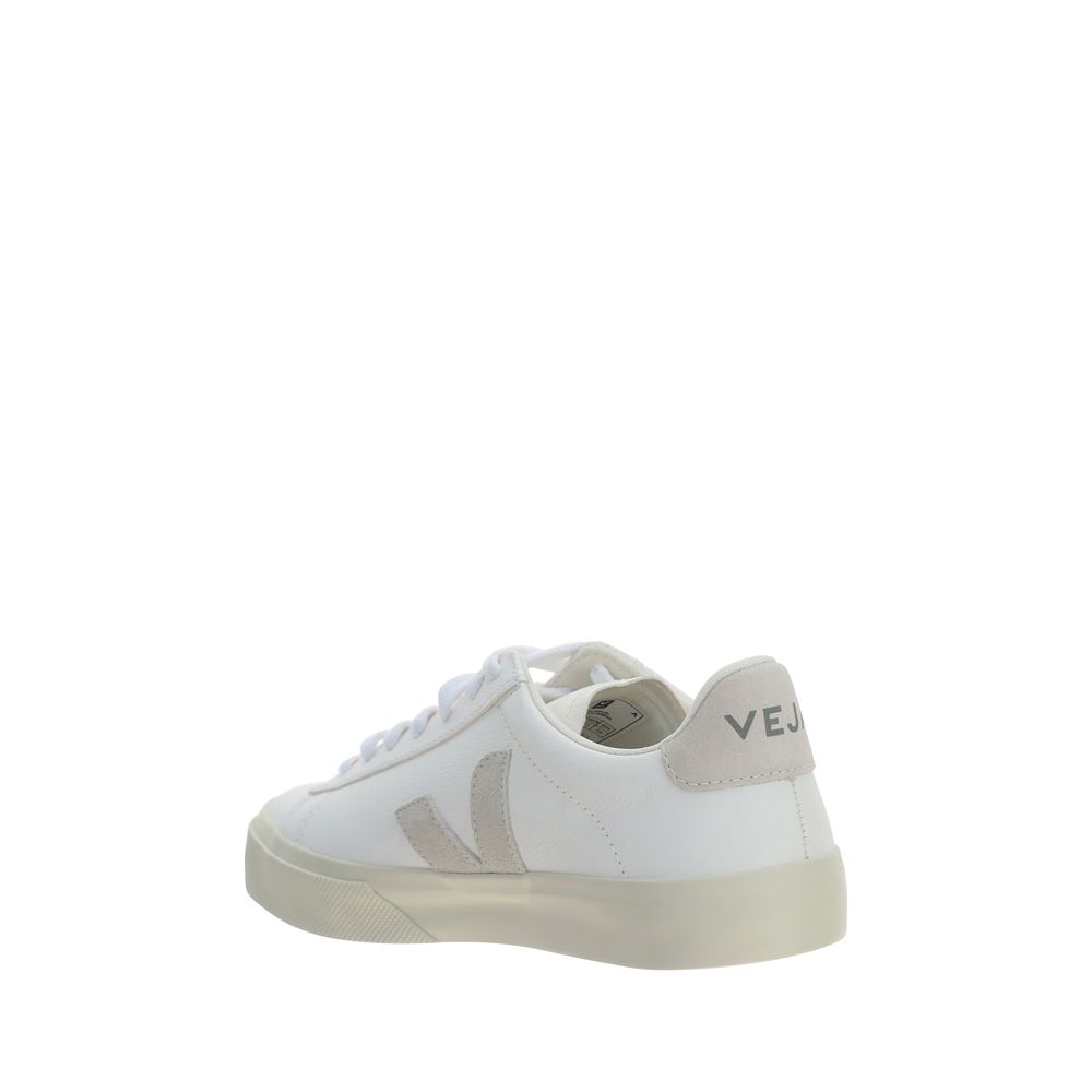 Veja White Calf Leather Bos Taurus Low Top Sneakers