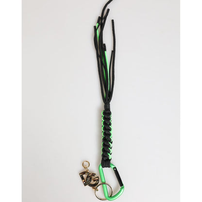 Dolce & Gabbana Polyester Multicolor Tape String DG Logo Keychain Keyring