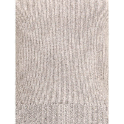 Allude Beige Cashmere Cashmere Sweater