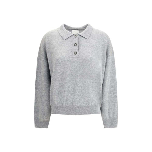 Allude Gray Fleece Wool Sweatshirt