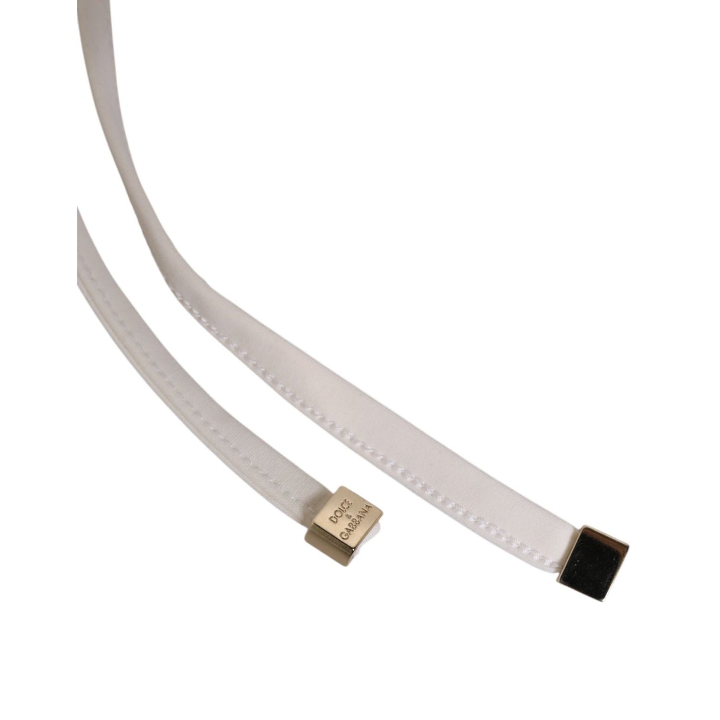 Dolce & Gabbana White Yellow Stripe Tie Side Logo Underwear