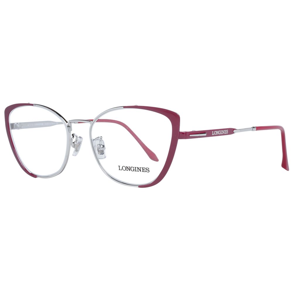 Longines Burgundy Metal & Plastic Glasses (Frames)