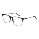 Hackett Gray Men Glasses Frame, full-rim acetate, rectangle style, demo lenses, 55-19-145 size, grey color.