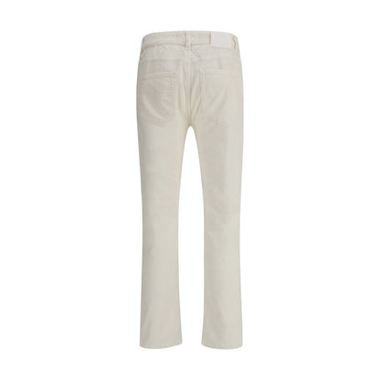 PT Torino White Cotton Pants
