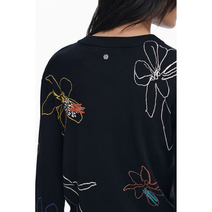 Desigual Black Viscose Women Sweater