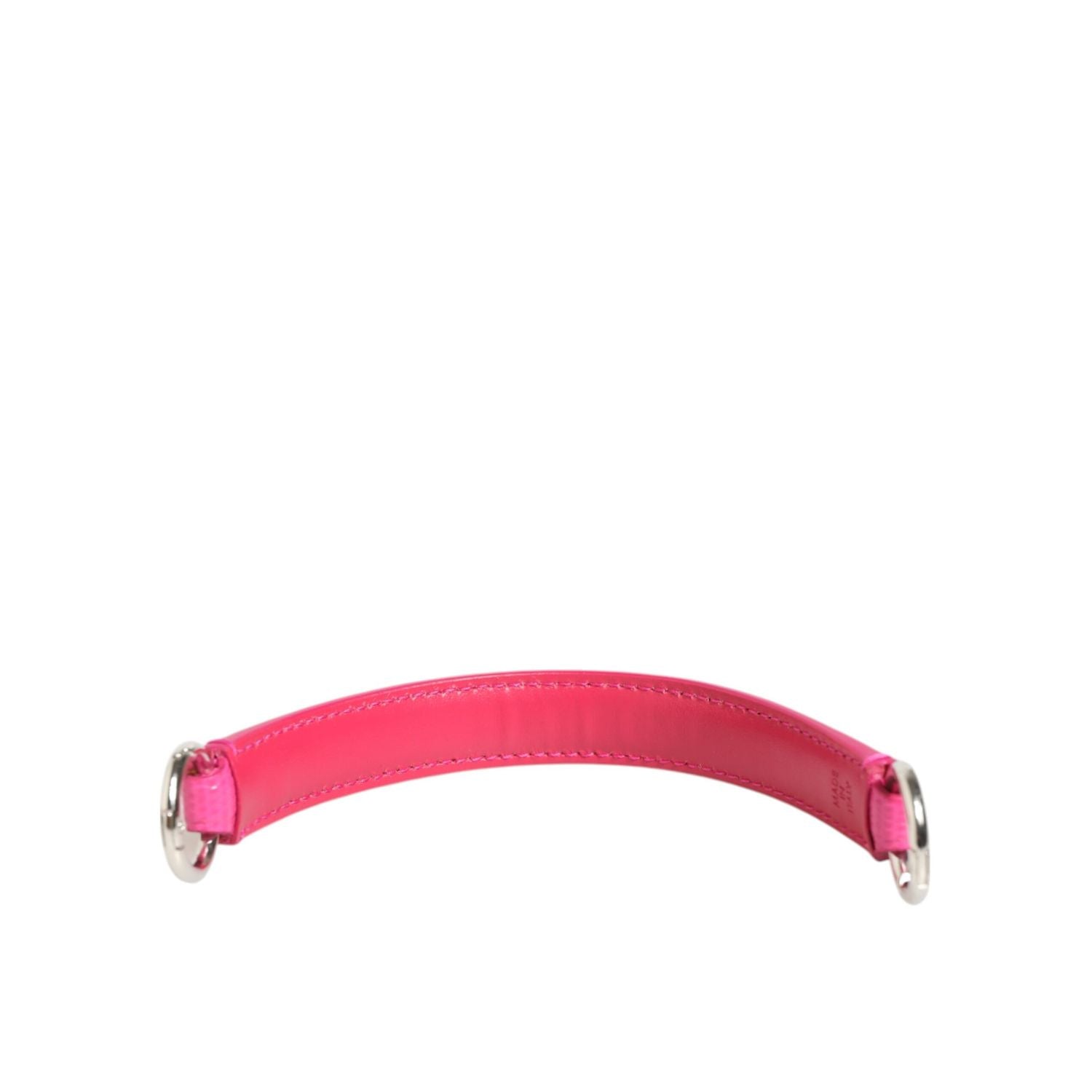 Dolce & Gabbana Pink Embellished Leather Bag Handle Women Shoulder Strap