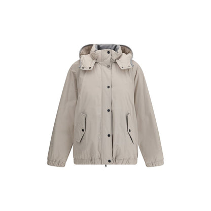 Brunello Cucinelli Gray Polyester Coat