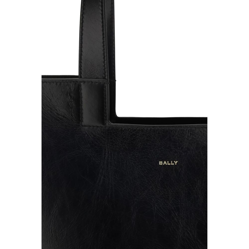 Bally Black Calf Leather Bos Taurus Shoulder Bag