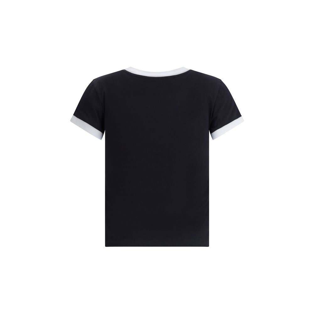 Ganni Black Cotton T-Shirt