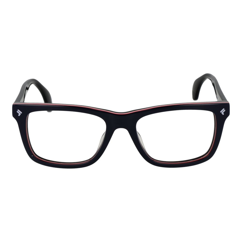 Lozza Blue Men Glasses Frame in cellulose acetate with full-rim rectangle style, blue color, 54-18-145 size, includes branded case.