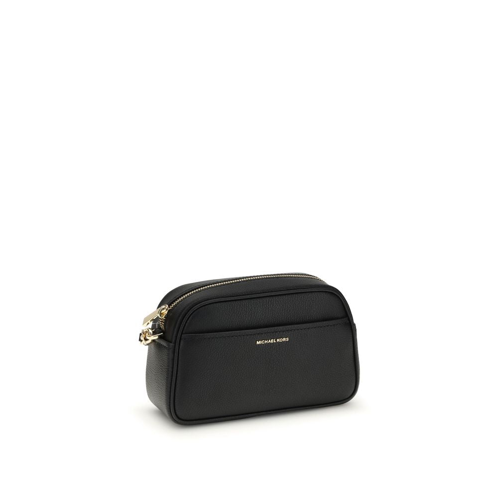Front view with bag zipped and handles upright.