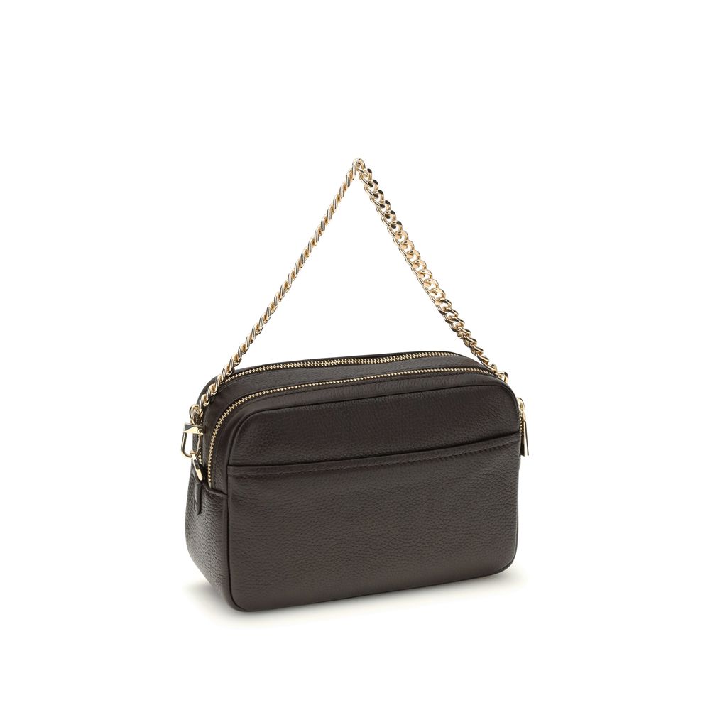 Michael Kors Brown Calf Leather Bos Taurus Shoulder Bag