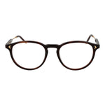 Lozza Brown Unisex Glasses Frame with full-rim cellulose acetate, panto style, and 51-19-140 size, featuring demo lenses.