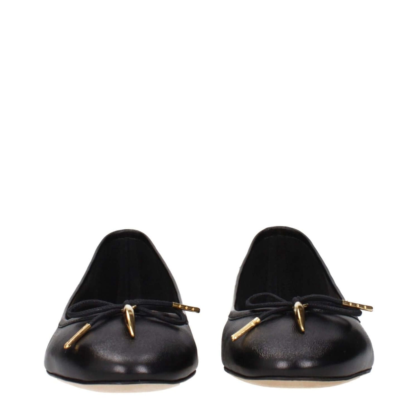Chloé Black Leather Ballet Flats