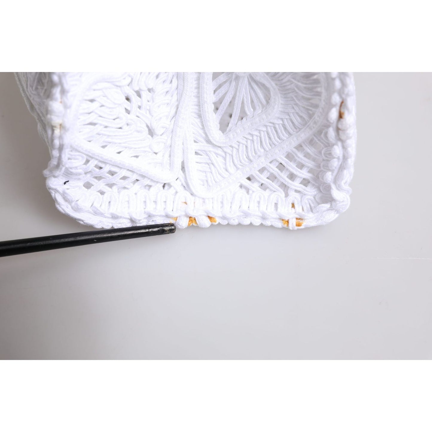 Dolce & Gabbana White Cordonetto Lace Beatrice Tote Shopping Bag