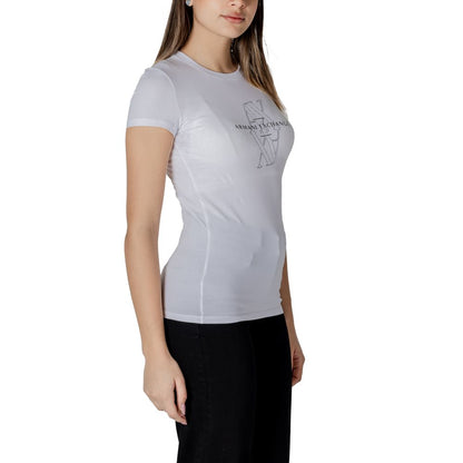 Armani Exchange White Cotton T-Shirt