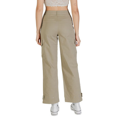 Only Beige Cotton Cargo Pants