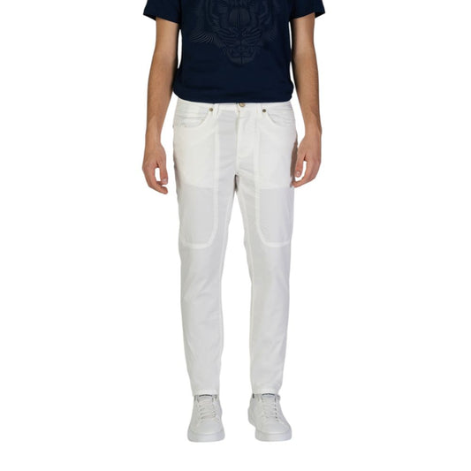 Jeckerson White Cotton Skinny Pants