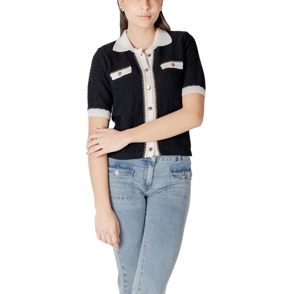 Morgan De Toi Black Recycled Cotton Sweater