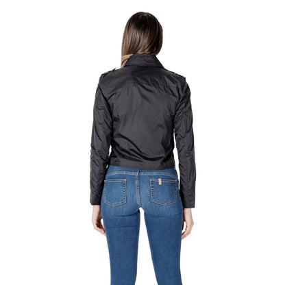 Blauer Black Polyamide Biker Jacket