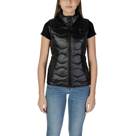 Blauer Black Polyamide Sleveless Jacket 1728,71956299936,Black,Blauer,Clothing,IT38|XS,IT44|L,Jackets & Coats - Clothing,New with tags,Sleveless Jacket - Jackets & Coats - Clothing,Women